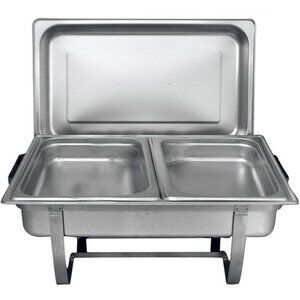Chafing Dish Buffet Set- Chafing Dishes Stainless Steel with Folding Frame